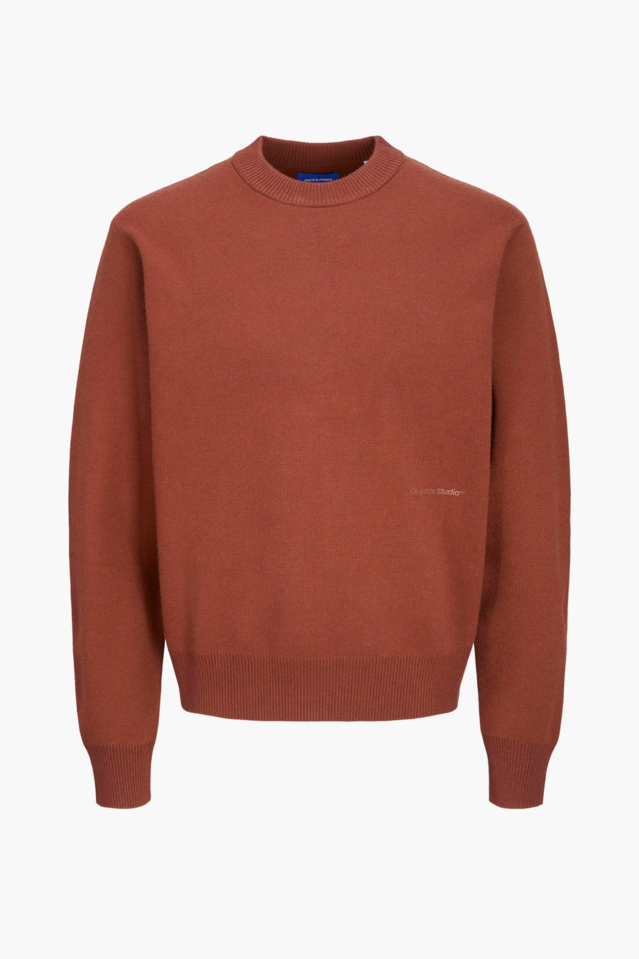 Trui met ronde hals Bruin - ORIGINALS BY JACK & JONES