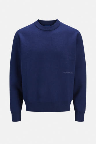 Trui met ronde hals Blauw - ORIGINALS BY JACK & JONES
