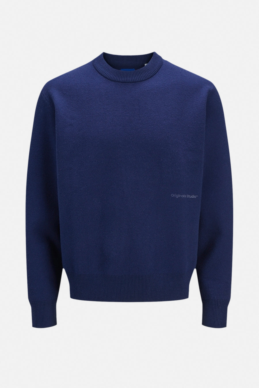 Trui met ronde hals Blauw - ORIGINALS BY JACK & JONES