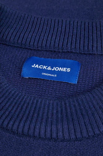 Trui met ronde hals Blauw - ORIGINALS BY JACK & JONES