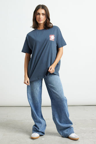 T-shirt (korte mouwen) Blauw - 24 colours GmbH