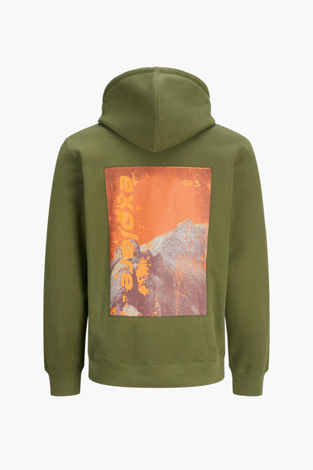 Sweater met kap Groen - CORE BY JACK & JONES