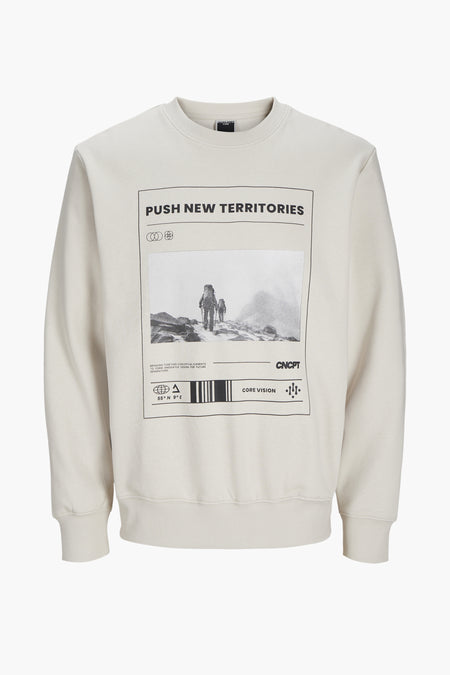 Sweater met ronde hals Ecru - CORE BY JACK & JONES
