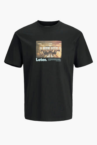 T-shirt (korte mouwen) Zwart - ORIGINALS BY JACK & JONES