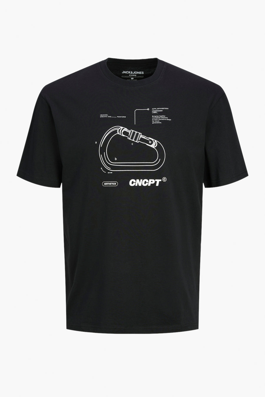 T-shirt (korte mouwen) Zwart - CORE BY JACK & JONES
