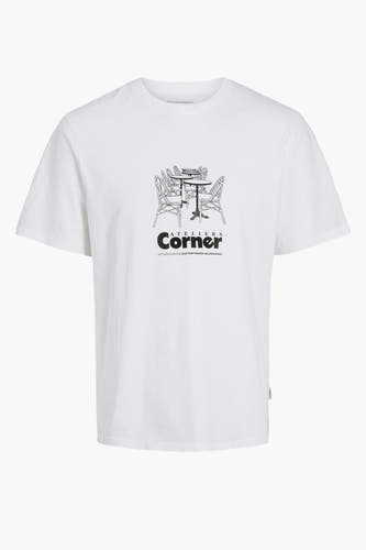 T-shirt (korte mouwen) Wit - ORIGINALS BY JACK & JONES
