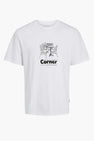 T-shirt (korte mouwen) Wit - ORIGINALS BY JACK & JONES