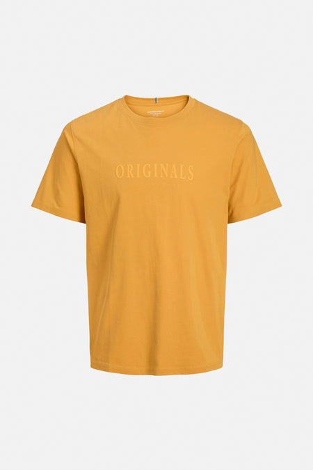 T-shirt (korte mouwen) Geel - ORIGINALS BY JACK & JONES