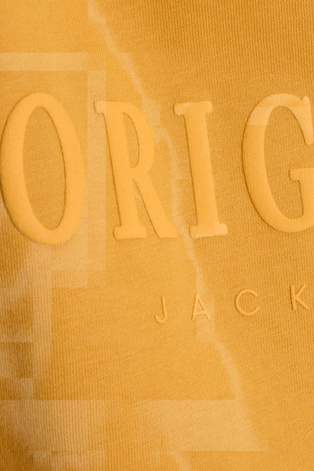 T-shirt (korte mouwen) Geel - ORIGINALS BY JACK & JONES