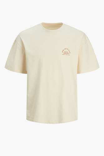 T-shirt (korte mouwen) Ecru - ORIGINALS BY JACK & JONES