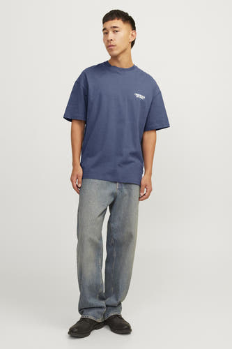 T-shirt (korte mouwen) Blauw - ORIGINALS BY JACK & JONES