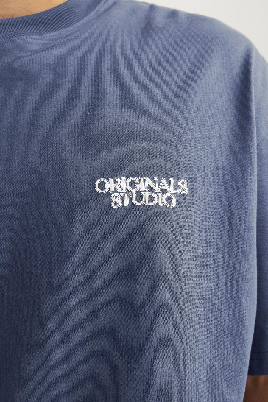 T-shirt (korte mouwen) Blauw - ORIGINALS BY JACK & JONES