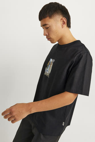 T-shirt (korte mouwen) Zwart - ORIGINALS BY JACK & JONES