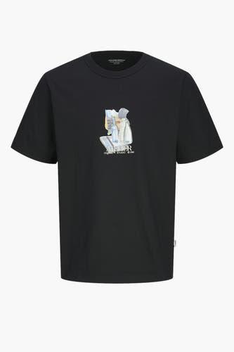 T-shirt (korte mouwen) Zwart - ORIGINALS BY JACK & JONES
