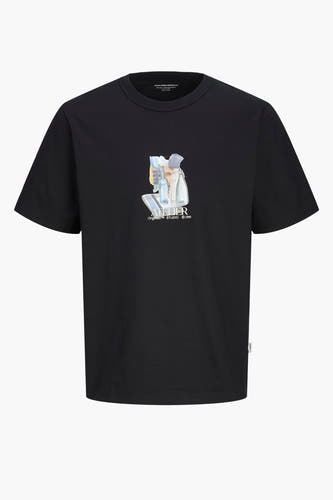 T-shirt (korte mouwen) Zwart - ORIGINALS BY JACK & JONES