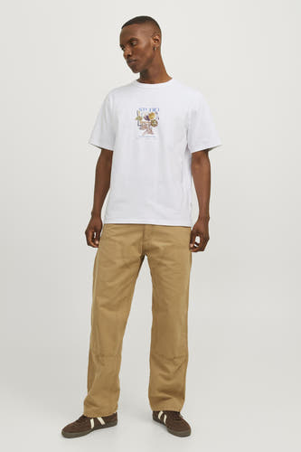 T-shirt (korte mouwen) Wit - ORIGINALS BY JACK & JONES