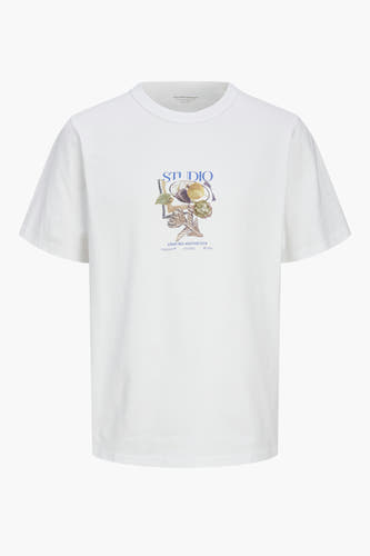 T-shirt (korte mouwen) Wit - ORIGINALS BY JACK & JONES