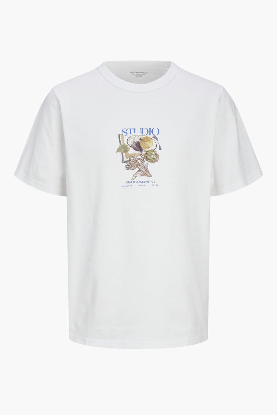 T-shirt (korte mouwen) Wit - ORIGINALS BY JACK & JONES
