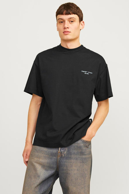 T-shirt (korte mouwen) Zwart - ORIGINALS BY JACK & JONES
