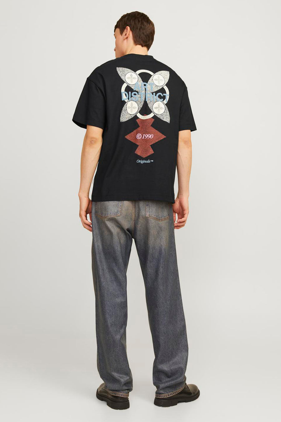 T-shirt (korte mouwen) Zwart - ORIGINALS BY JACK & JONES
