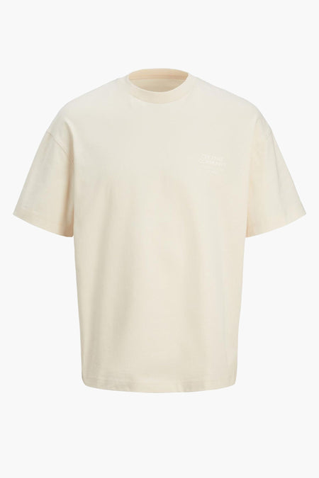 T-shirt (korte mouwen) Ecru - ORIGINALS BY JACK & JONES