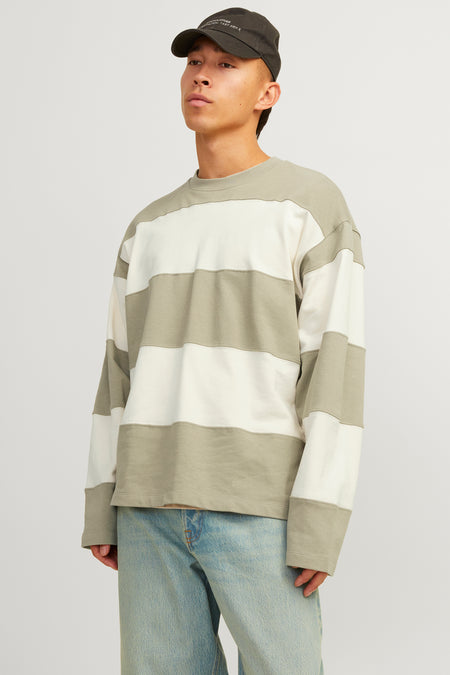 Sweater met ronde hals Beige - ORIGINALS BY JACK & JONES