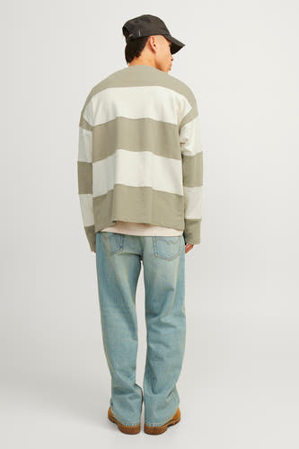 Sweater met ronde hals Beige - ORIGINALS BY JACK & JONES