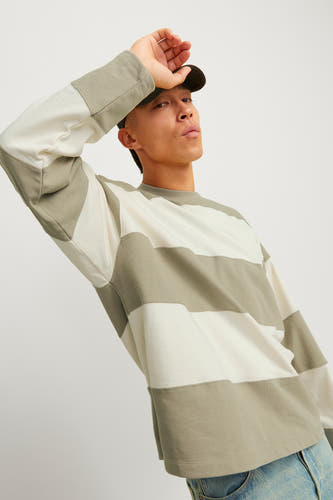 Sweater met ronde hals Beige - ORIGINALS BY JACK & JONES