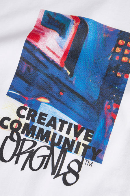 T-shirt (korte mouwen) Wit - ORIGINALS BY JACK & JONES