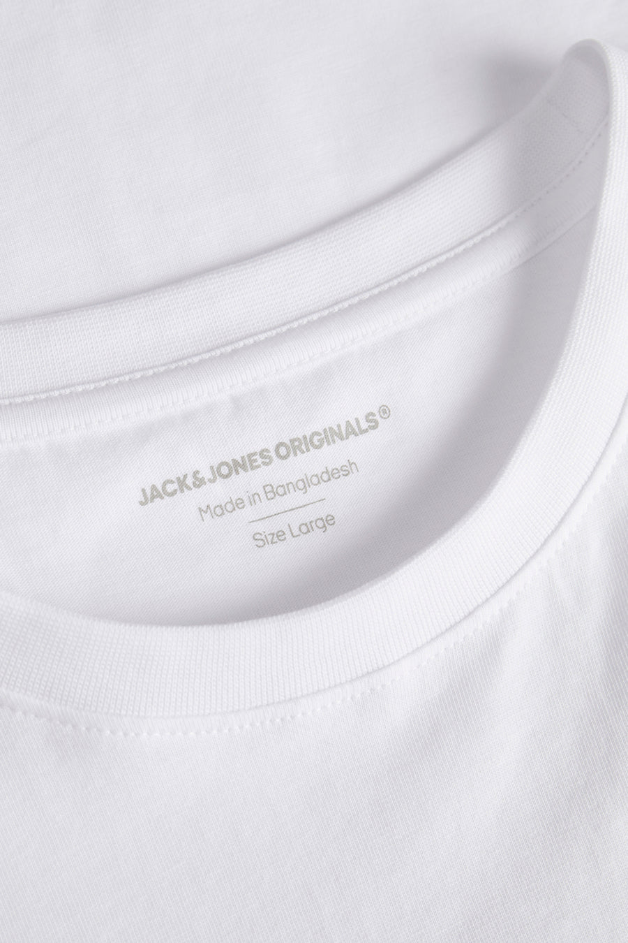 T-shirt (korte mouwen) Wit - ORIGINALS BY JACK & JONES