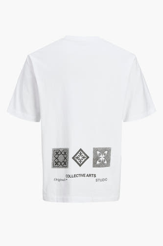 T-shirt (korte mouwen) Wit - ORIGINALS BY JACK & JONES