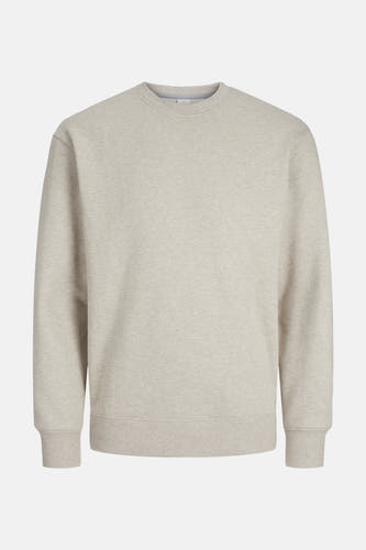 Sweater met ronde hals Beige - PREMIUM by JACK & JONES