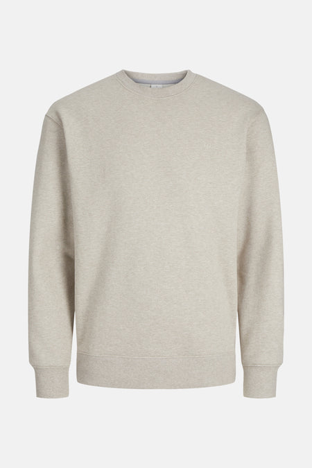 Sweater met ronde hals Beige - PREMIUM by JACK & JONES