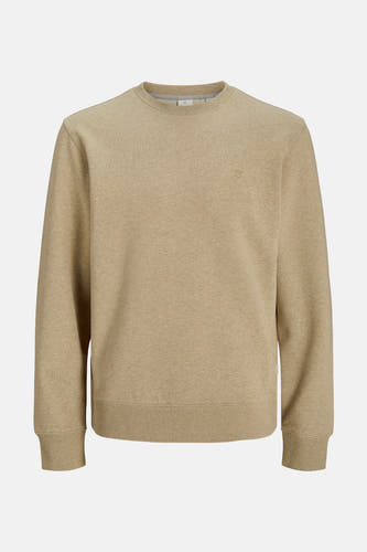 Sweater met ronde hals Beige - PREMIUM by JACK & JONES