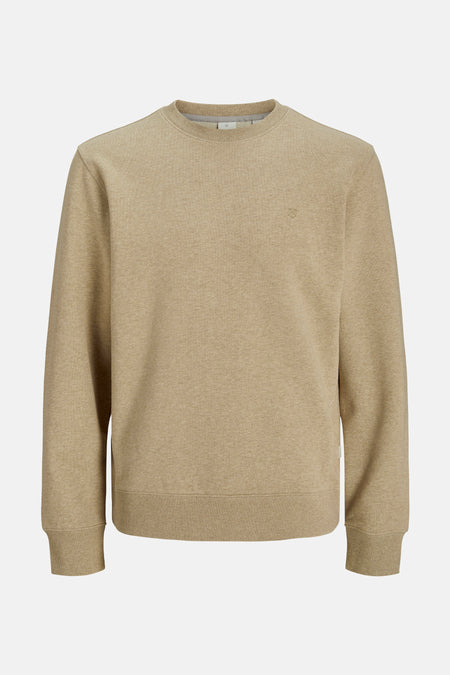 Sweater met ronde hals Beige - PREMIUM by JACK & JONES