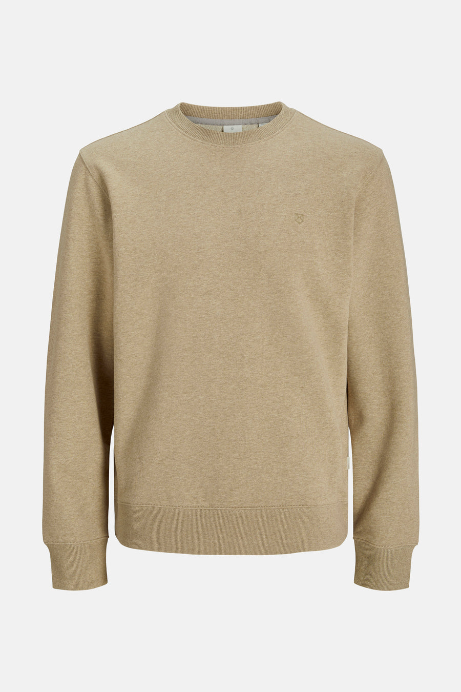Sweater met ronde hals Beige - PREMIUM by JACK & JONES