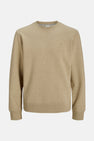Sweater met ronde hals Beige - PREMIUM by JACK & JONES