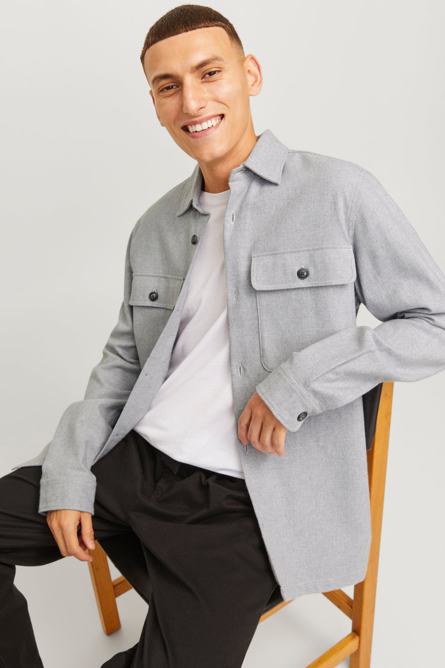 Hemd Grijs - PREMIUM by JACK & JONES