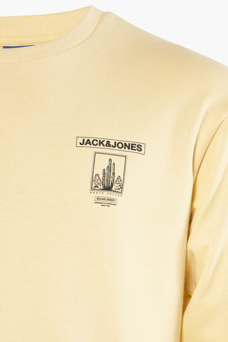Sweater met ronde hals Beige - ORIGINALS BY JACK & JONES