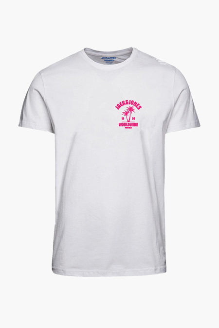 T-shirt (korte mouwen) Wit - ORIGINALS BY JACK & JONES