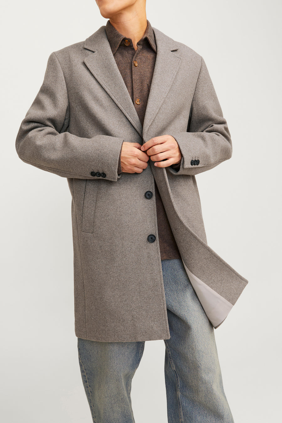 Jas (lang) Ecru - PREMIUM by JACK & JONES