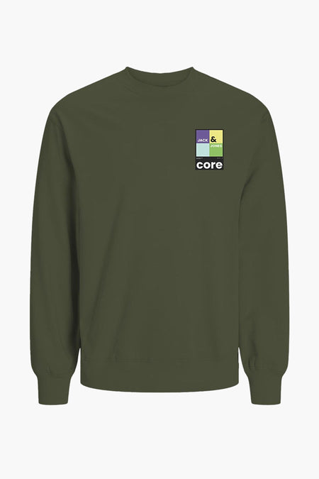 Sweater met ronde hals Groen - CORE BY JACK & JONES