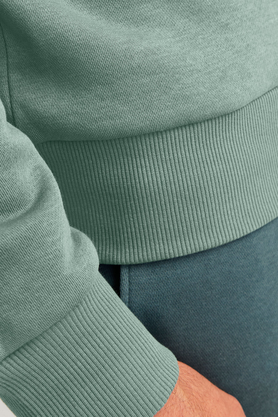 Sweater met kap Groen - JJREBEL