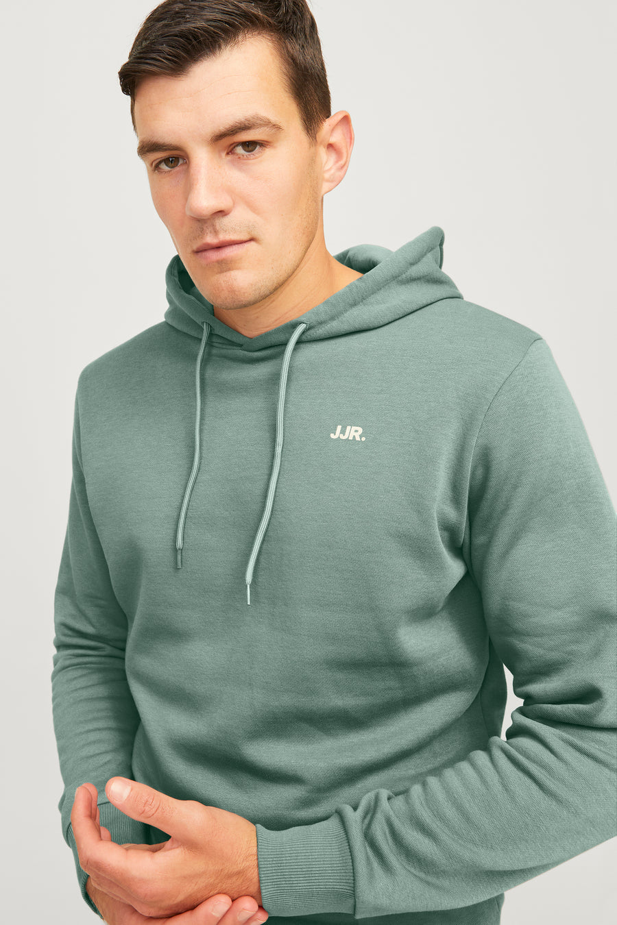 Sweater met kap Groen - JJREBEL