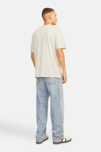 T-shirt (korte mouwen) Beige - ORIGINALS BY JACK & JONES