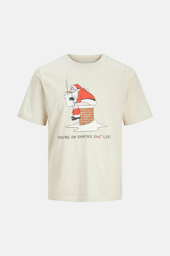 T-shirt (korte mouwen) Beige - ORIGINALS BY JACK & JONES