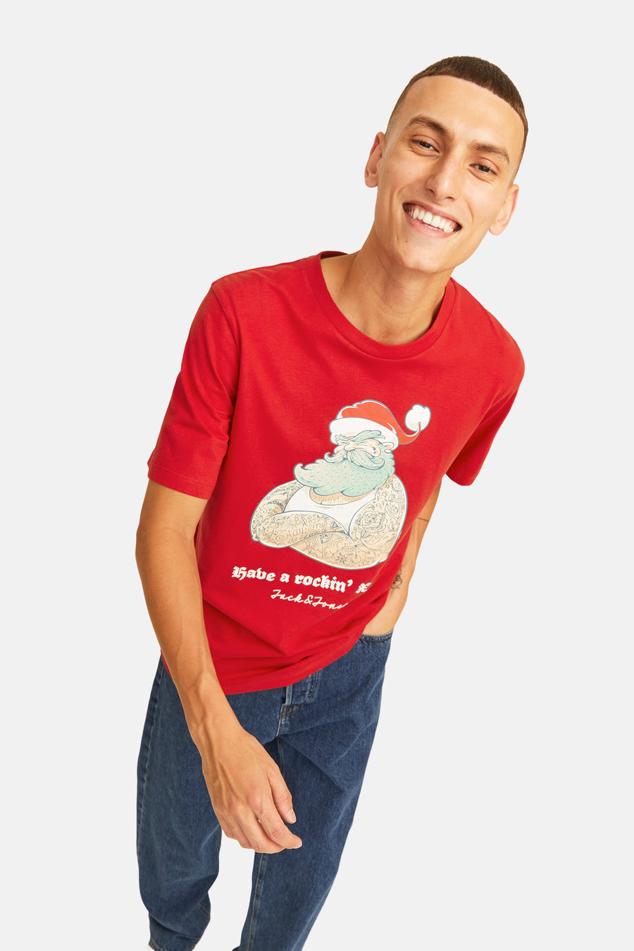 T-shirt (korte mouwen) Rood - ORIGINALS BY JACK & JONES