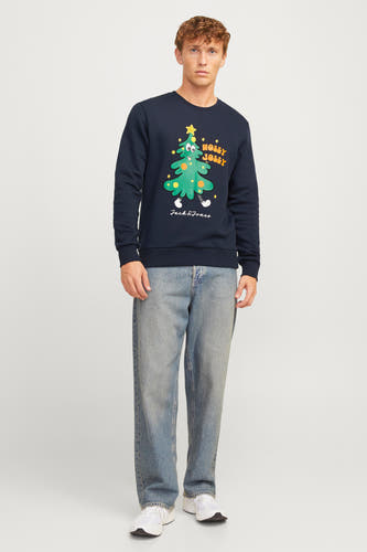 Sweater met ronde hals Blauw - ORIGINALS BY JACK & JONES
