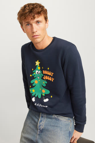 Sweater met ronde hals Blauw - ORIGINALS BY JACK & JONES