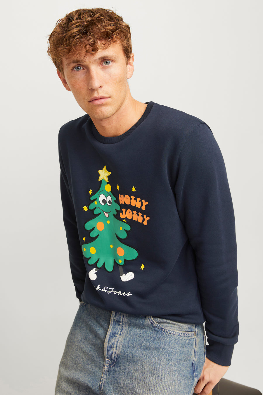 Sweater met ronde hals Blauw - ORIGINALS BY JACK & JONES